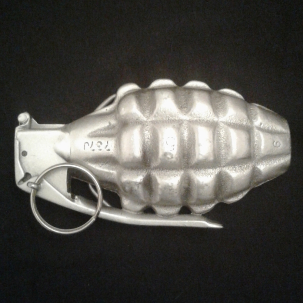 Grenade belt buckle